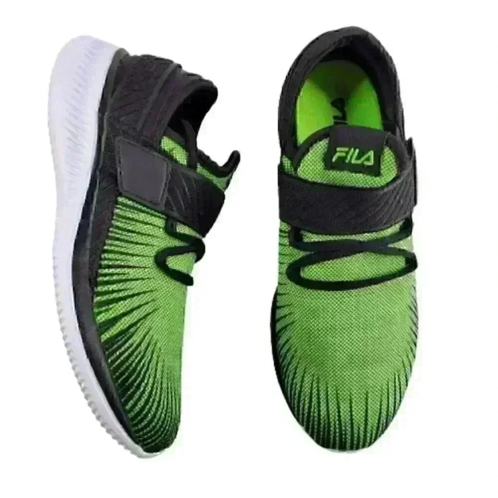 Fila Boys Fondato 3 Strap Sneakers Sz 7 Green Runn - Picture 6 of 10